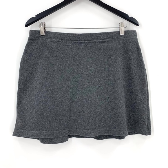Lands' End Kids Grey Jersey Knit Skirt with Hidden Shorts, 16+ - Picture 5 of 12
